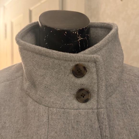 NWT J Crew Factory Light Gray City Coat Size 8 - Picture 3 of 10